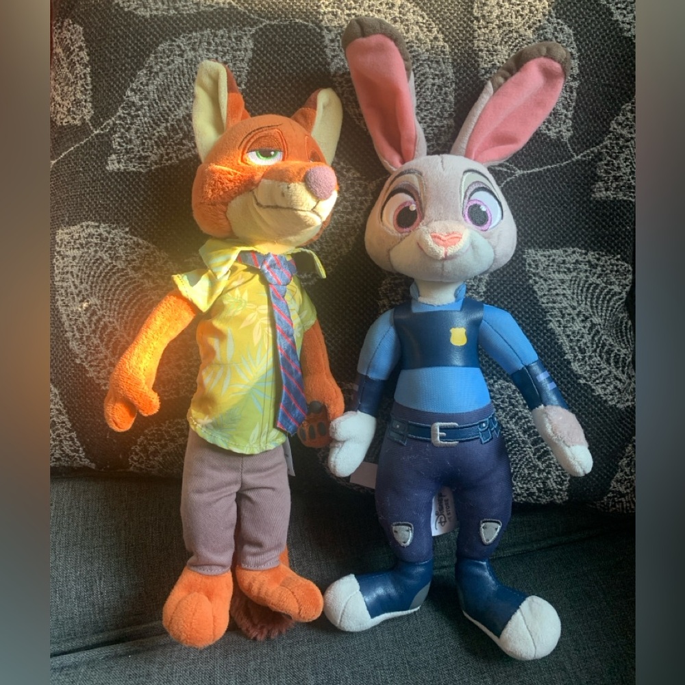Disney Zootopia Plush Pair - Fox and Bunny